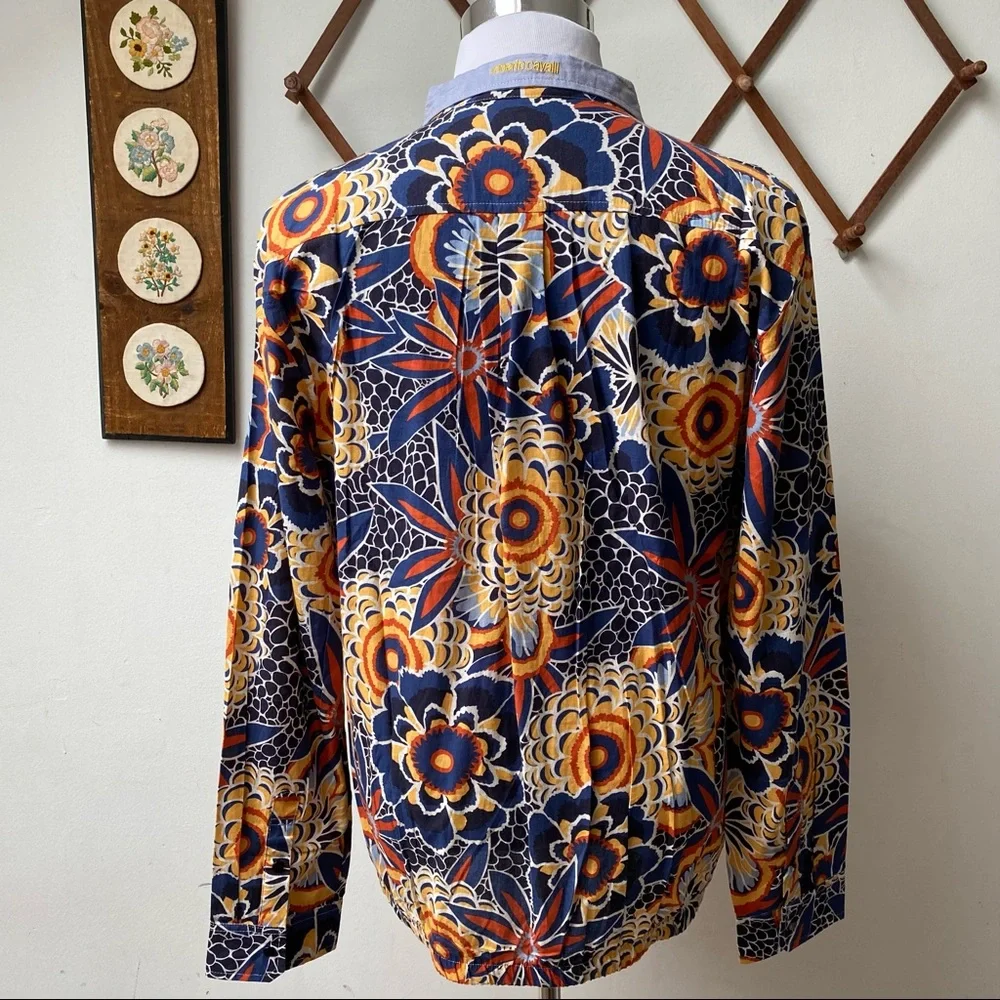 Roberto Cavalli Psychedelic Snap Button Shirt - Picture 8 of 16